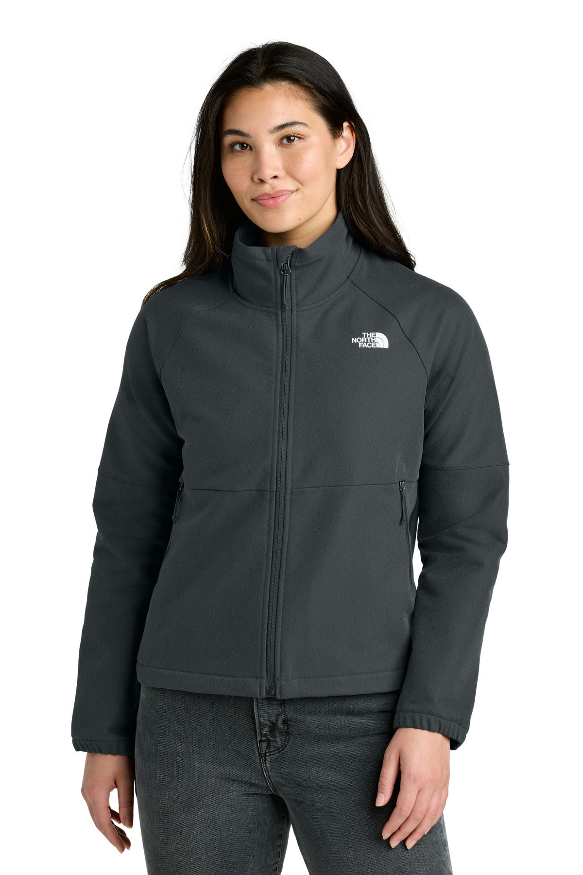 The North Face Women's Barr Lake Soft Shell Jacket NF0A8C5C - Asphalt Grey Dark Heather - front