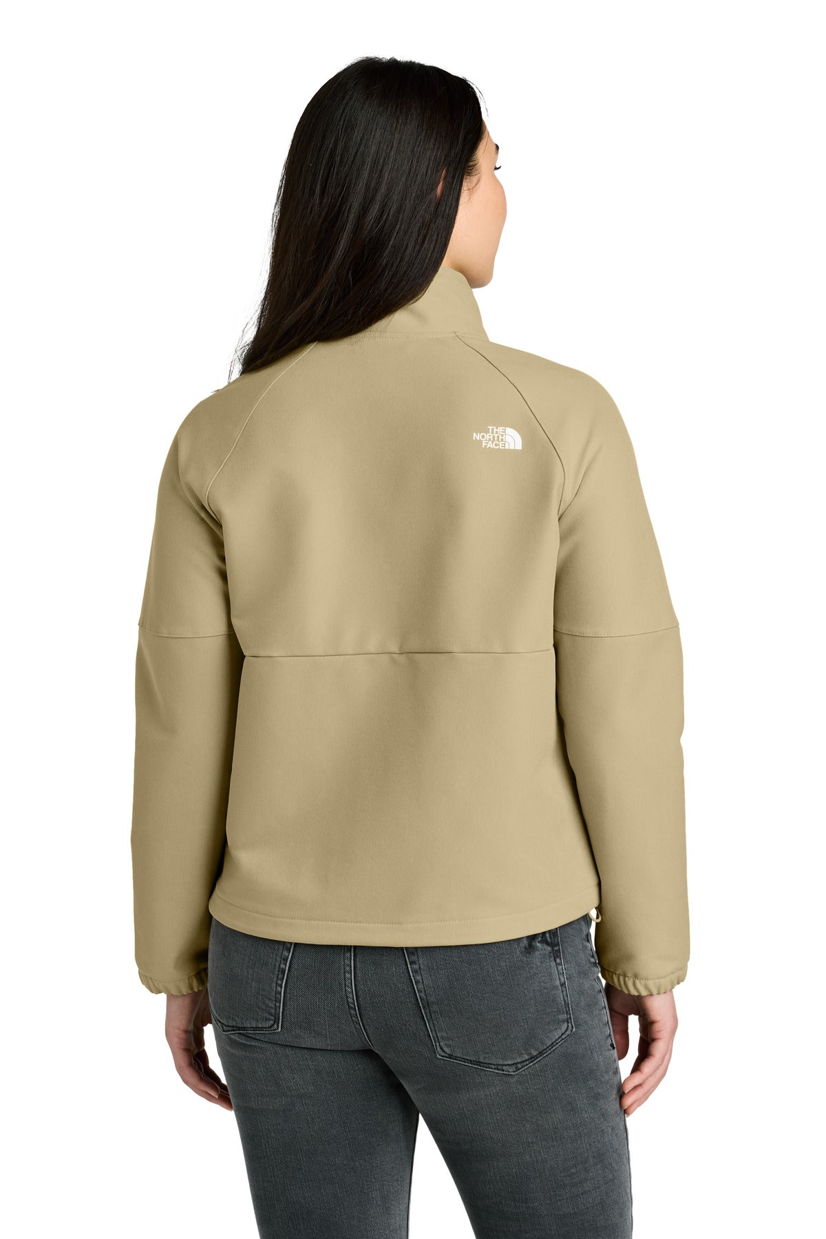 The North Face Women's Barr Lake Soft Shell Jacket NF0A8C5C - Khaki Stone Dark Heather - back