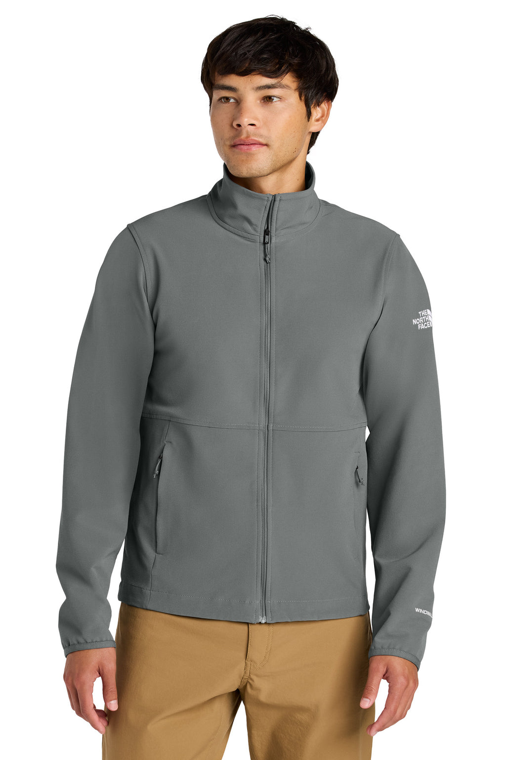 The North Face Edge Stretch Soft Shell Jacket NF0A8ENN - Smoked Pearl Grey - front