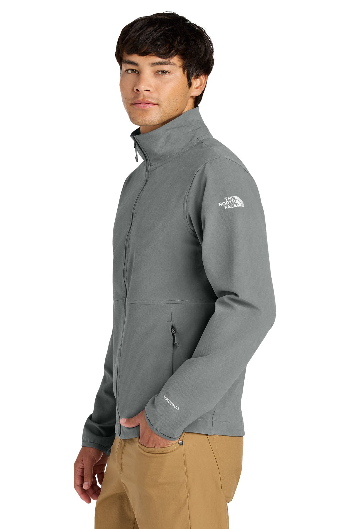 The North Face Edge Stretch Soft Shell Jacket NF0A8ENN - Smoked Pearl Grey - side