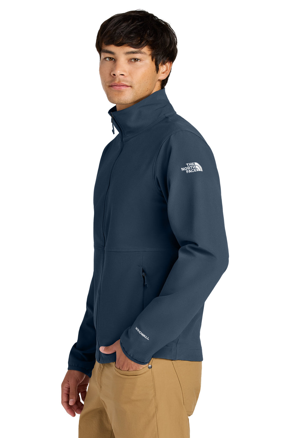 The North Face Edge Stretch Soft Shell Jacket NF0A8ENN - Summit Navy - side