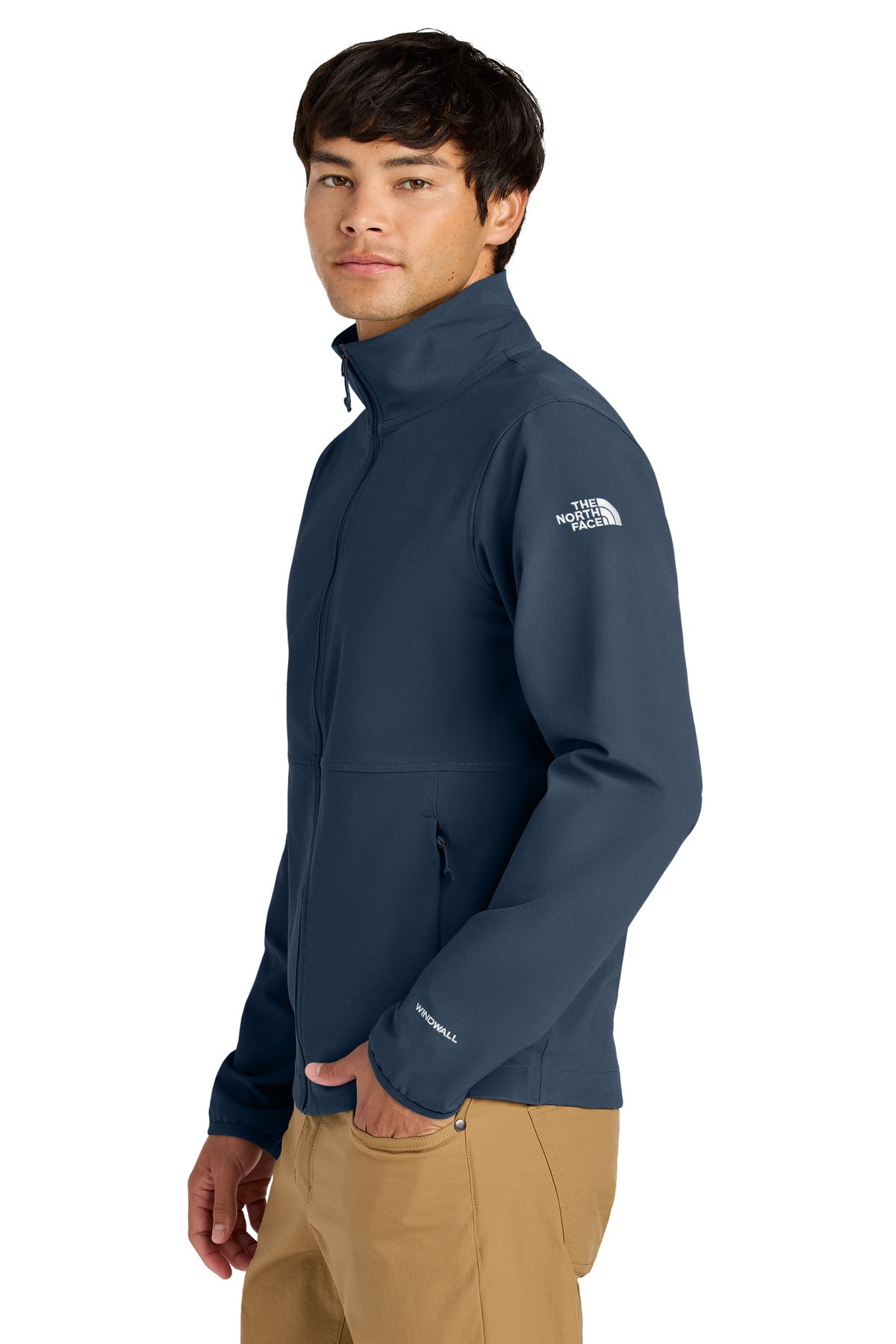 The North Face Edge Stretch Soft Shell Jacket NF0A8ENN - Summit Navy - side