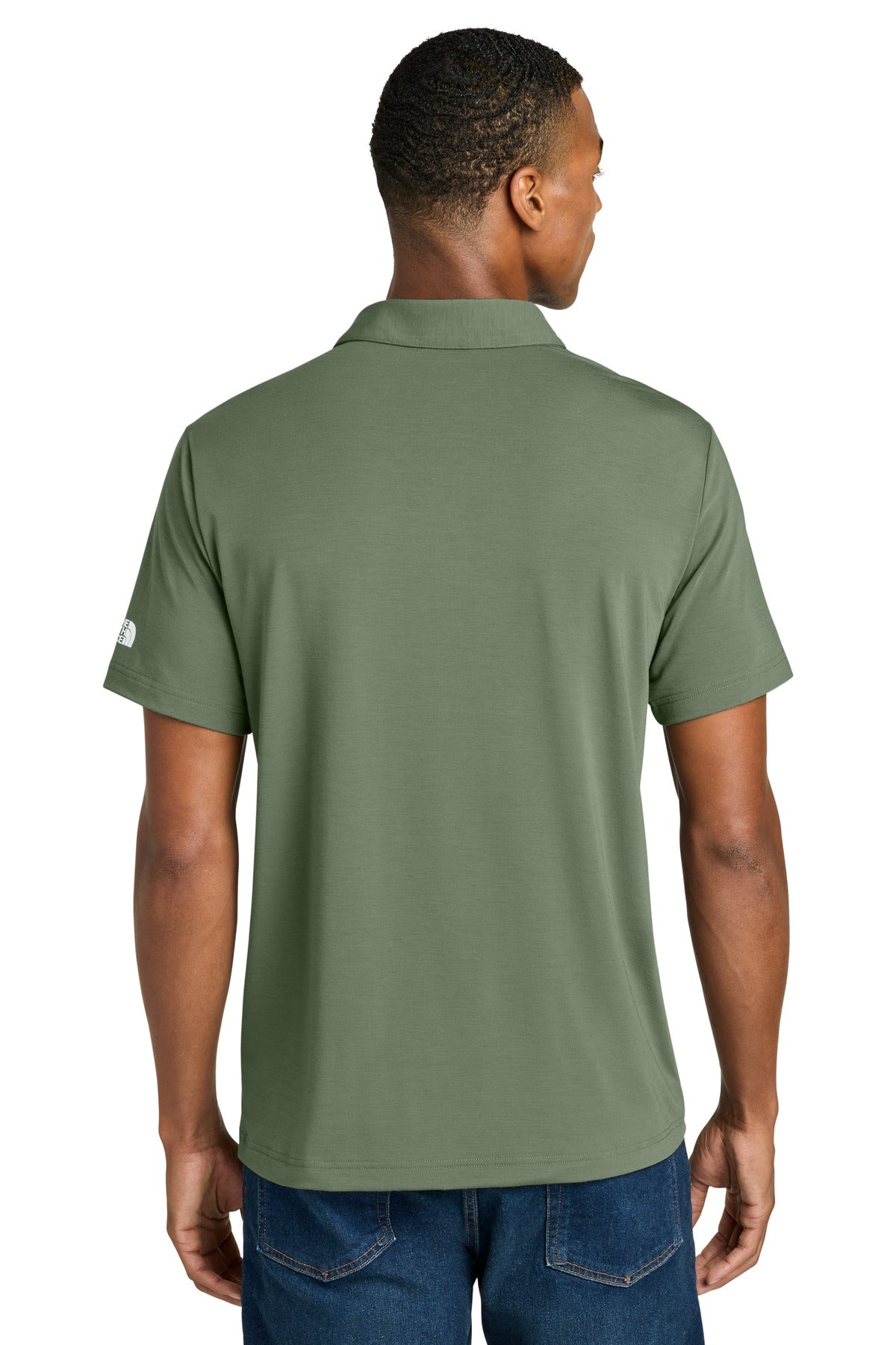 The North Face Canyon Crest Polo NF0A8GE0 - Bark Mist Green - back