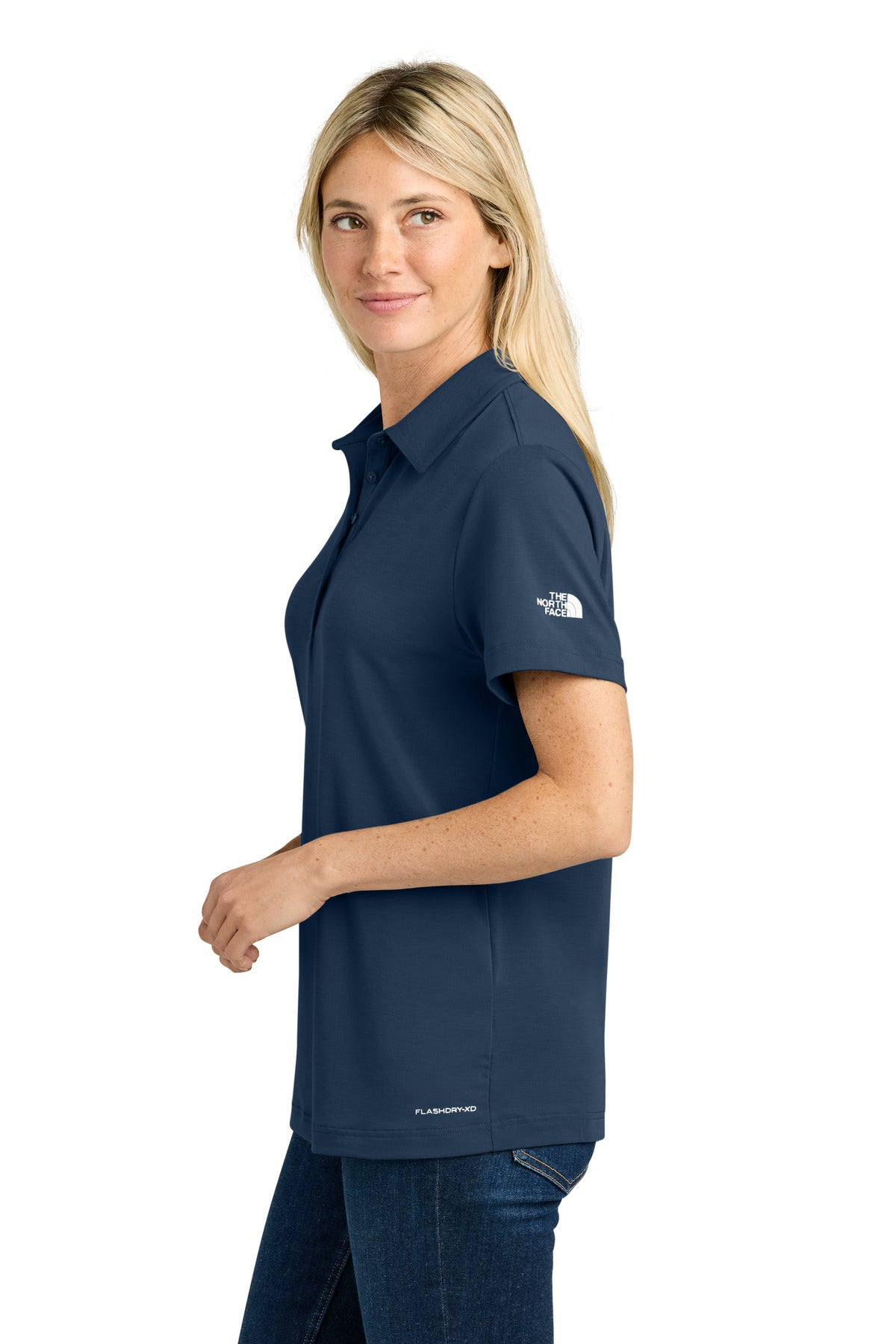 The North Face Women's Canyon Crest Polo NF0A8GE1 - Summit Navy - side