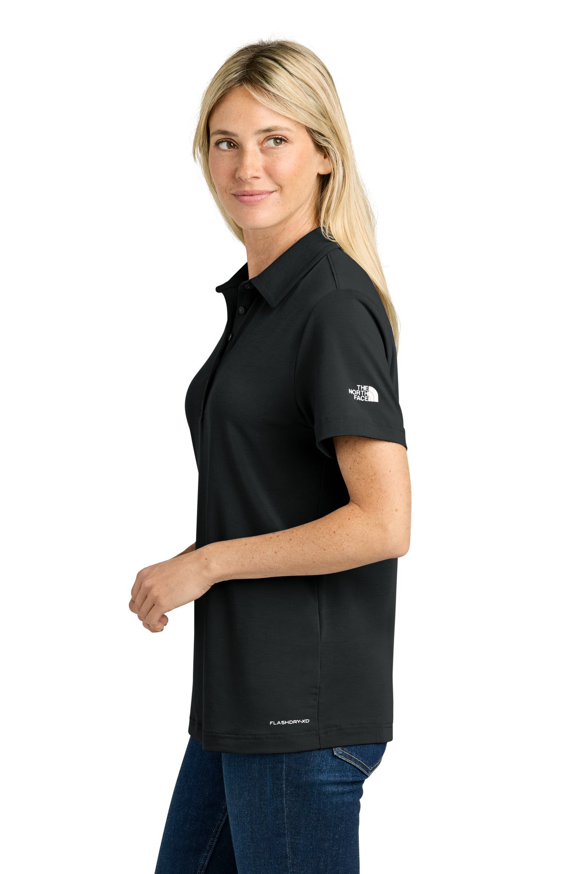 The North Face Women's Canyon Crest Polo NF0A8GE1 - TNF Black - side