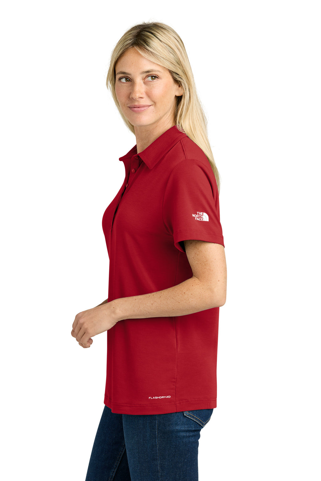 The North Face Women's Canyon Crest Polo NF0A8GE1 - TNF Red - side