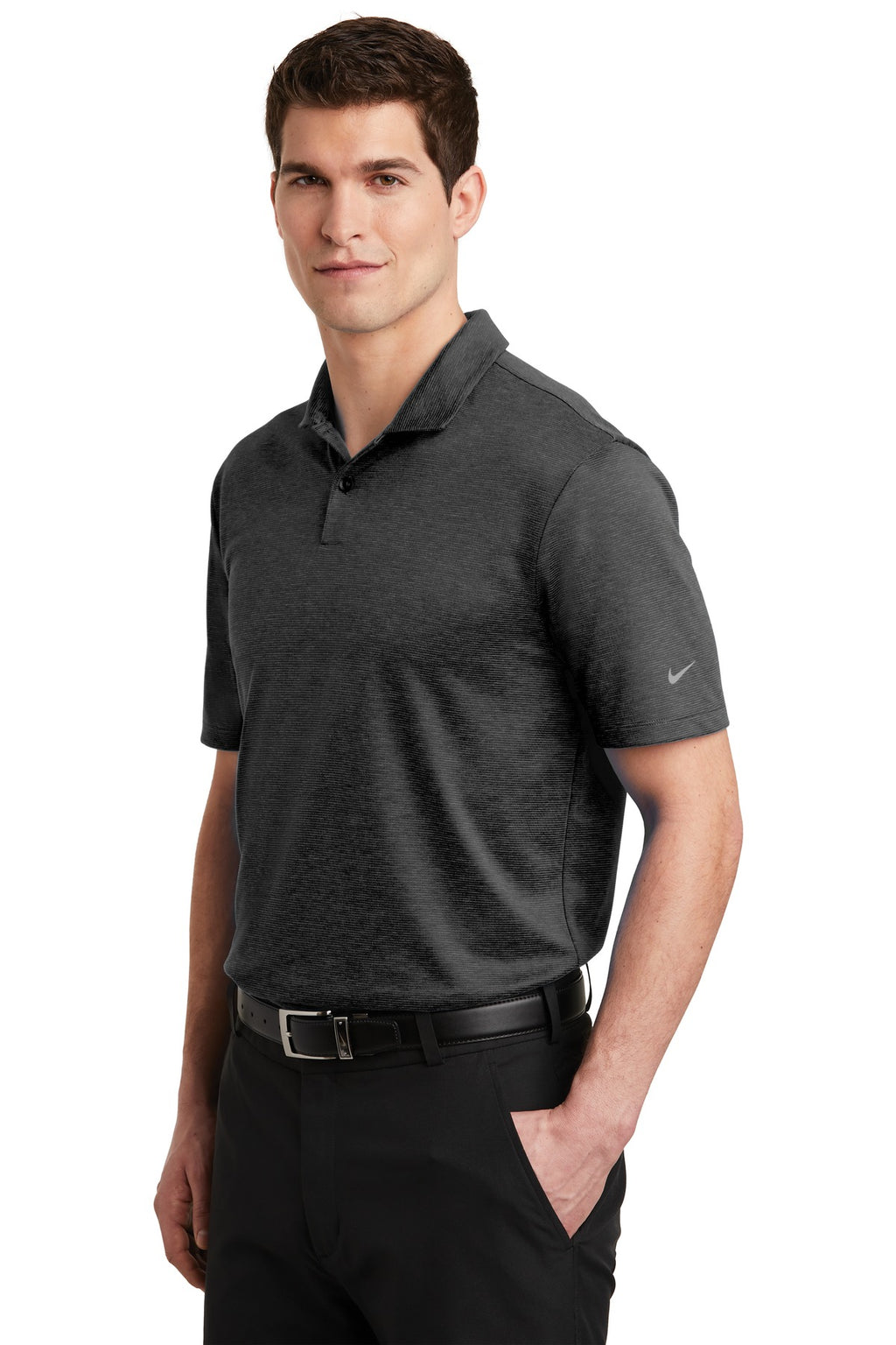 DISCONTINUED Nike Dri-FIT Prime Polo. NKAA1854 - Black - three_q
