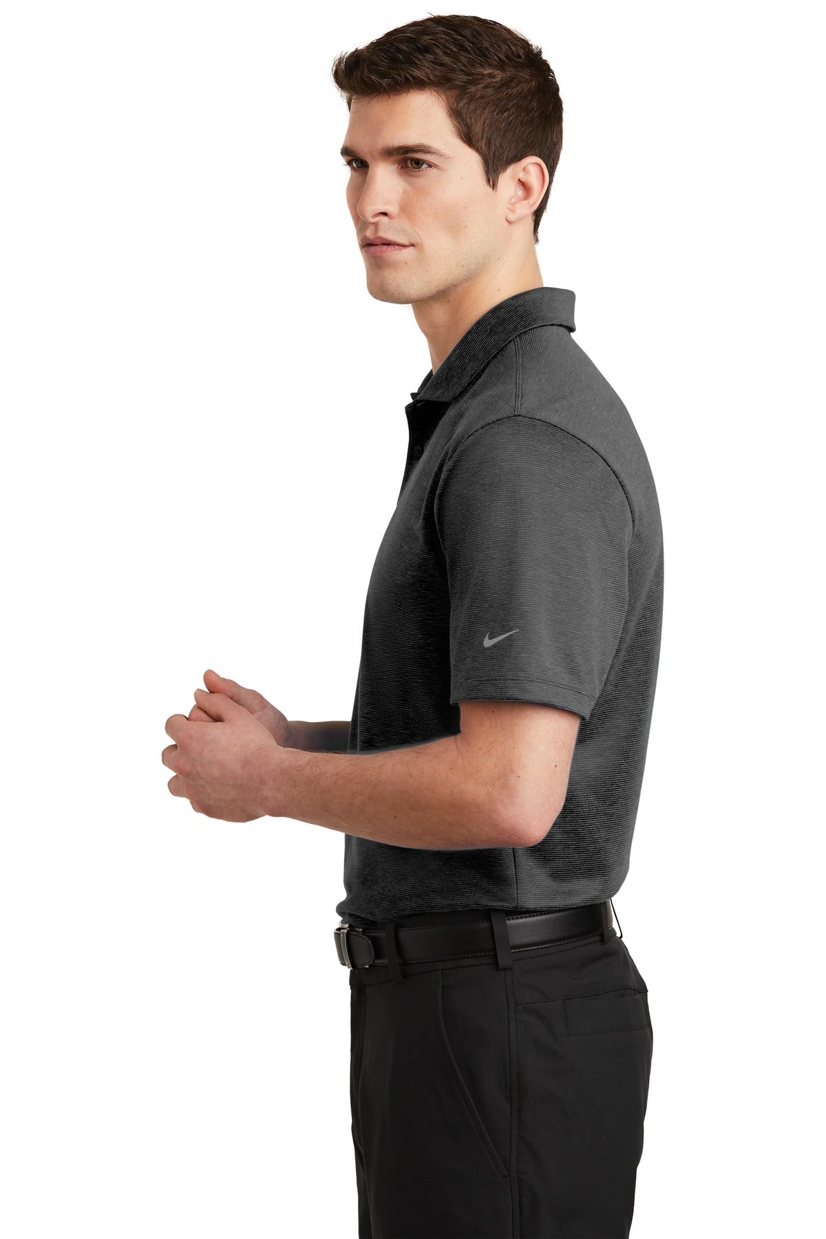 DISCONTINUED Nike Dri-FIT Prime Polo. NKAA1854 - Black - side