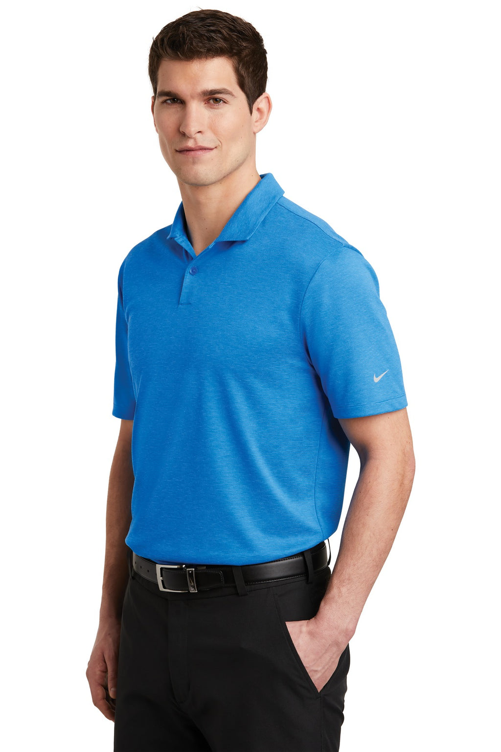 DISCONTINUED Nike Dri-FIT Prime Polo. NKAA1854 - Photo Blue - three_q