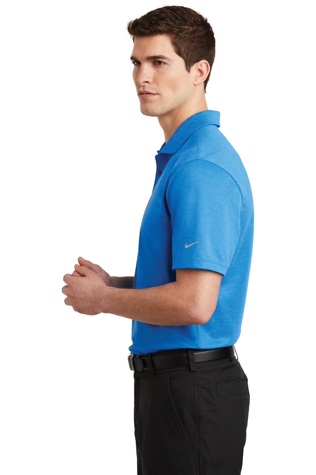 DISCONTINUED Nike Dri-FIT Prime Polo. NKAA1854 - Photo Blue - side