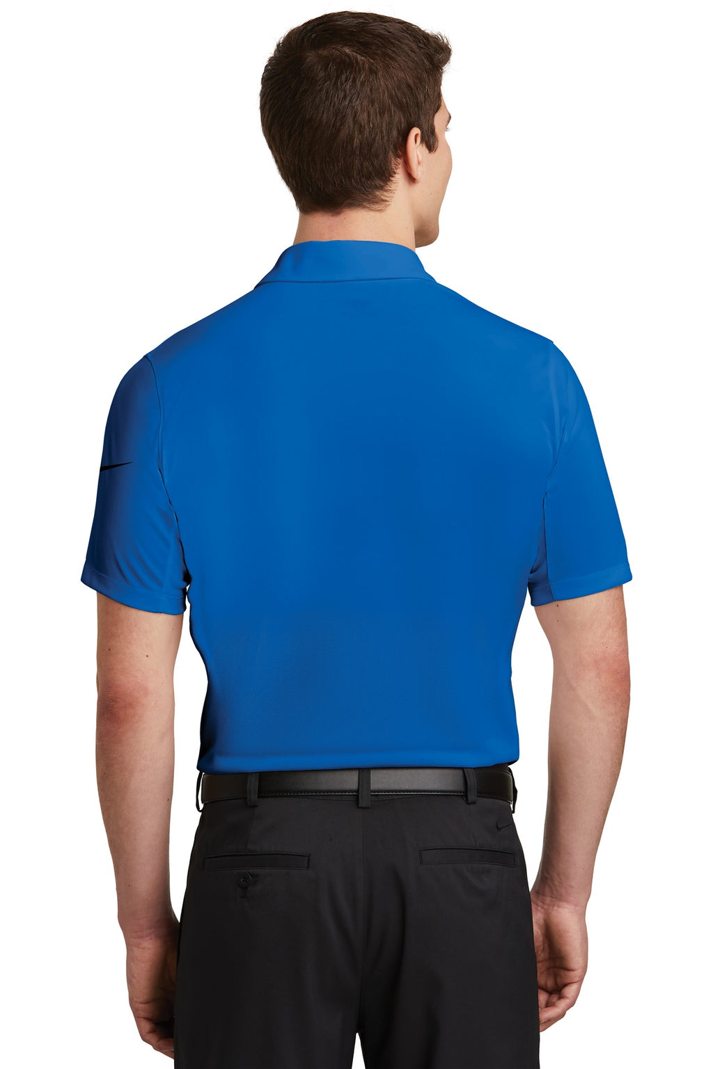 DISCONTINUED Nike Dri-FIT Chest Stripe Polo. NKAA1855 - Game Royal/ Black - back