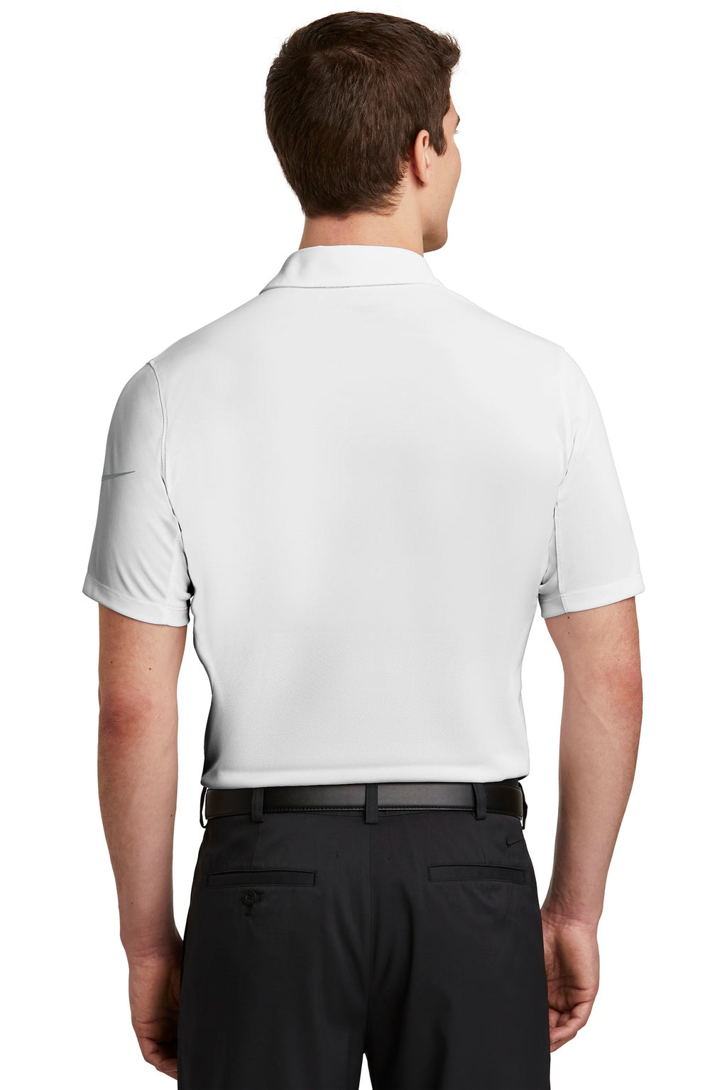 DISCONTINUED Nike Dri-FIT Chest Stripe Polo. NKAA1855 - White/ Cool Grey - back