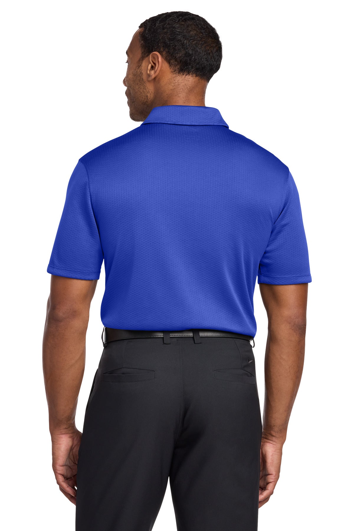Nike Dri-FIT Hex Textured Polo. NKAH6266 - Game Royal - back