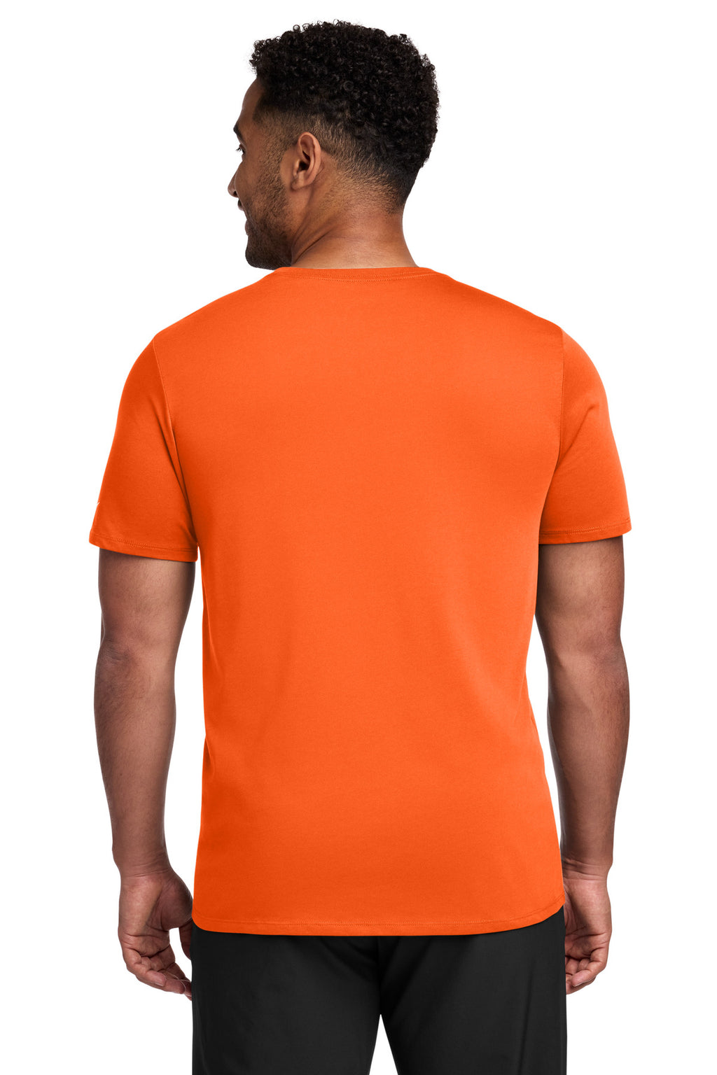 Nike Dri-FIT Cotton/Poly Tee. NKBQ5231 - Brilliant Orange - back