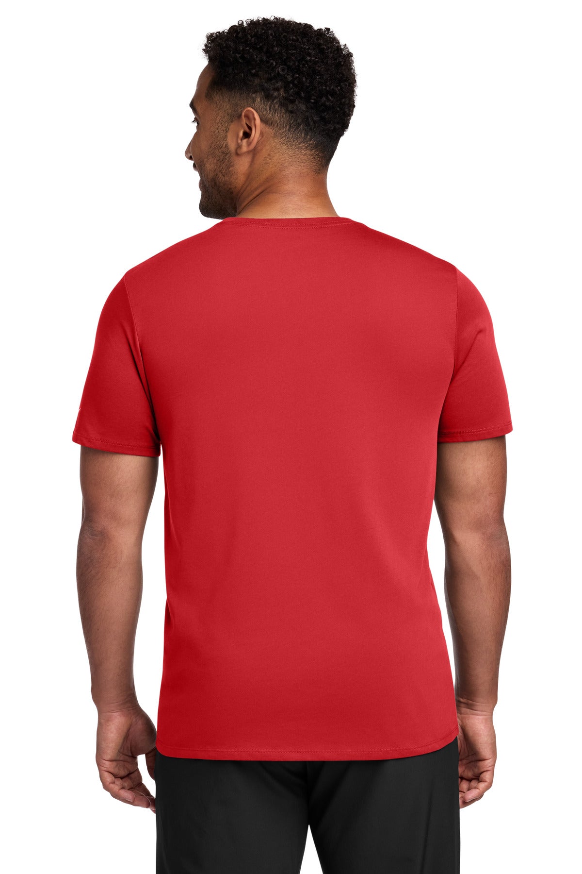 Nike Dri-FIT Cotton/Poly Tee. NKBQ5231 - Gym Red - back