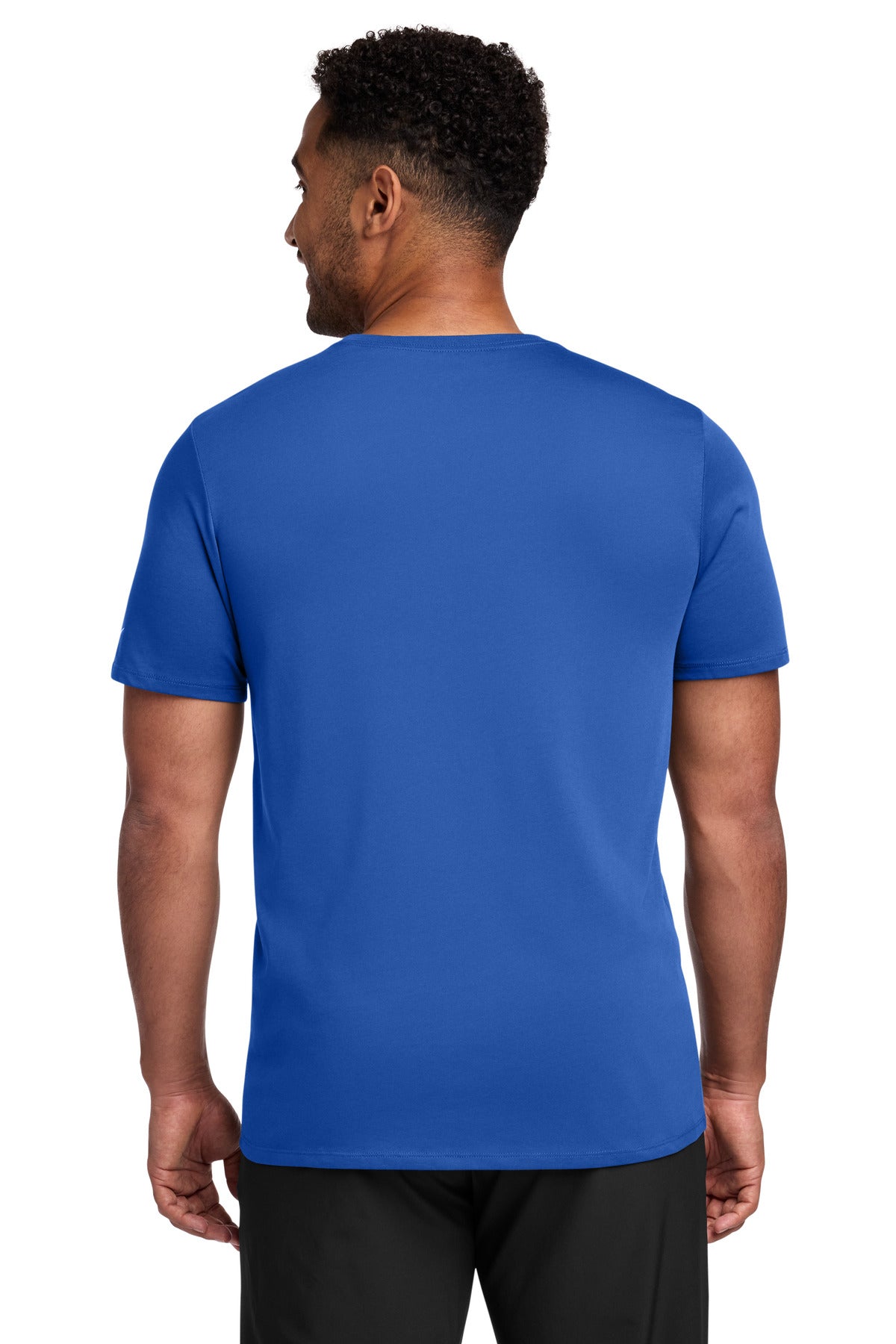 Nike Dri-FIT Cotton/Poly Tee. NKBQ5231 - Rush Blue - back