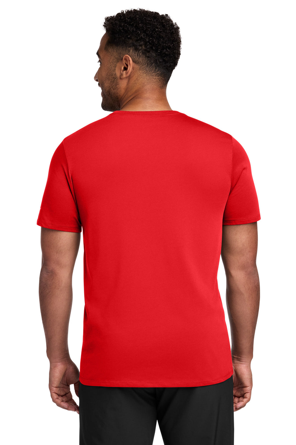 Nike Dri-FIT Cotton/Poly Tee. NKBQ5231 - University Red - back