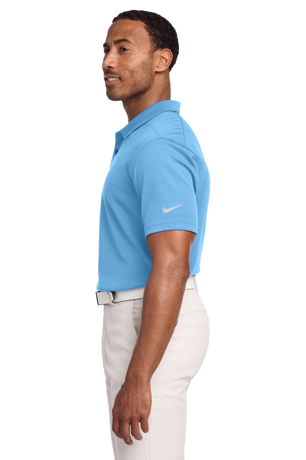 Nike Dry Essential Solid Polo NKBV6042 - University Blue - side