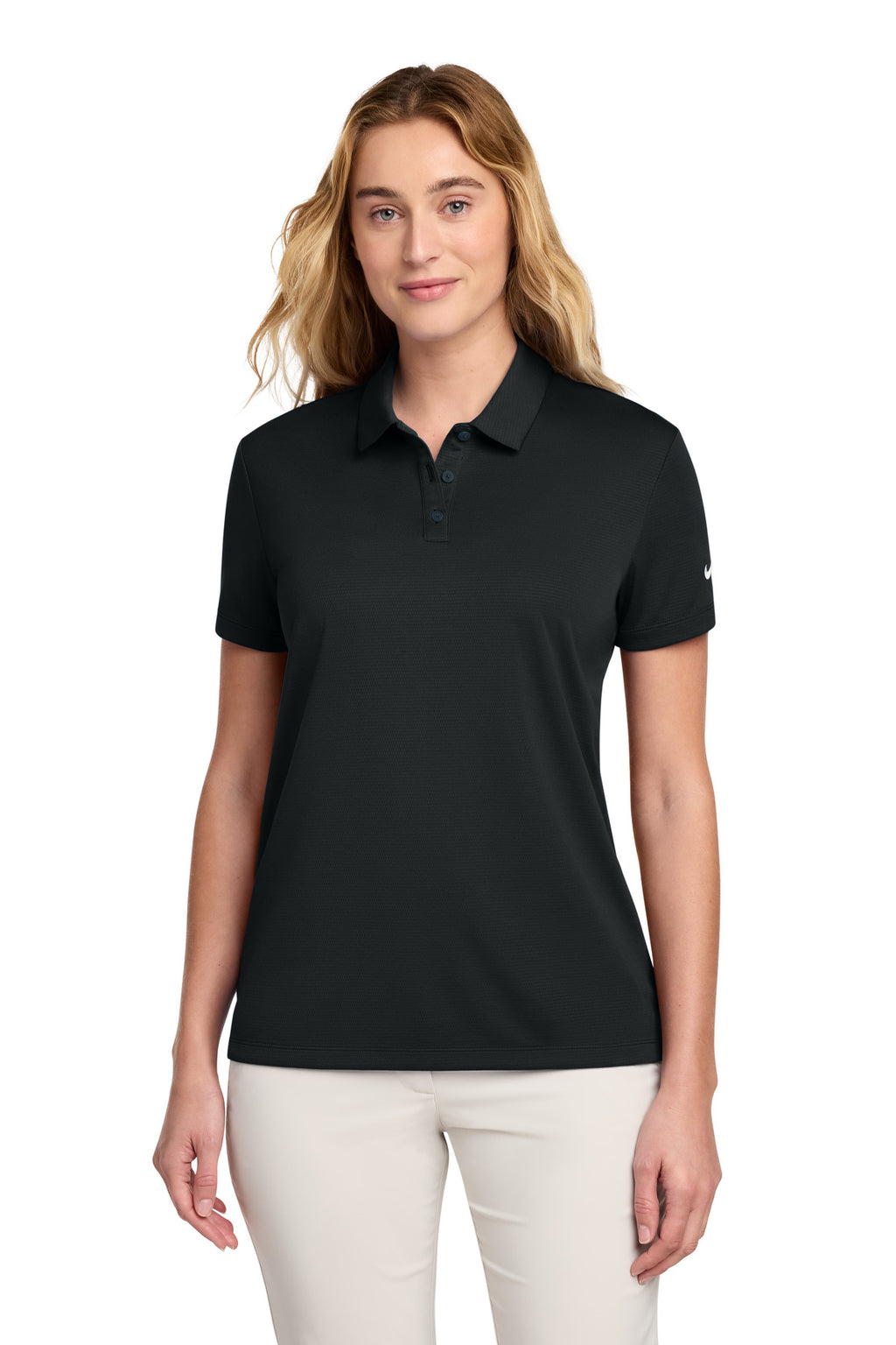 Nike Women's Dry Essential Solid Polo NKBV6043 - Black - front