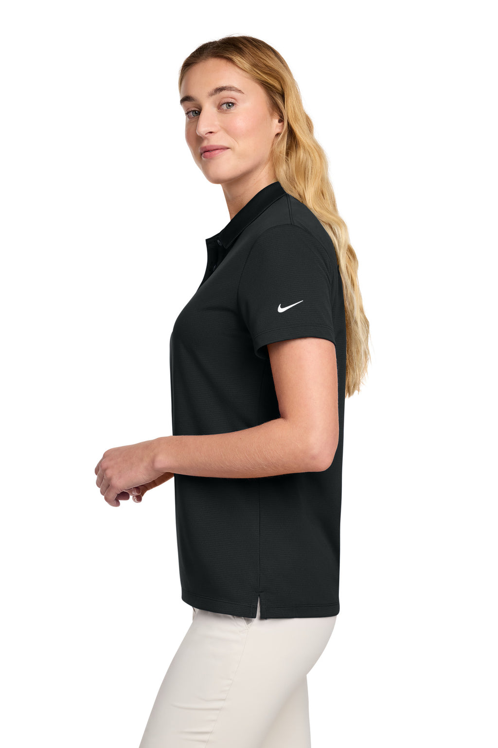 Nike Women's Dry Essential Solid Polo NKBV6043 - Black - side