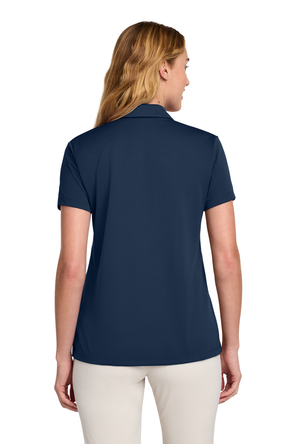 Nike Women's Dry Essential Solid Polo NKBV6043 - Midnight Navy - back