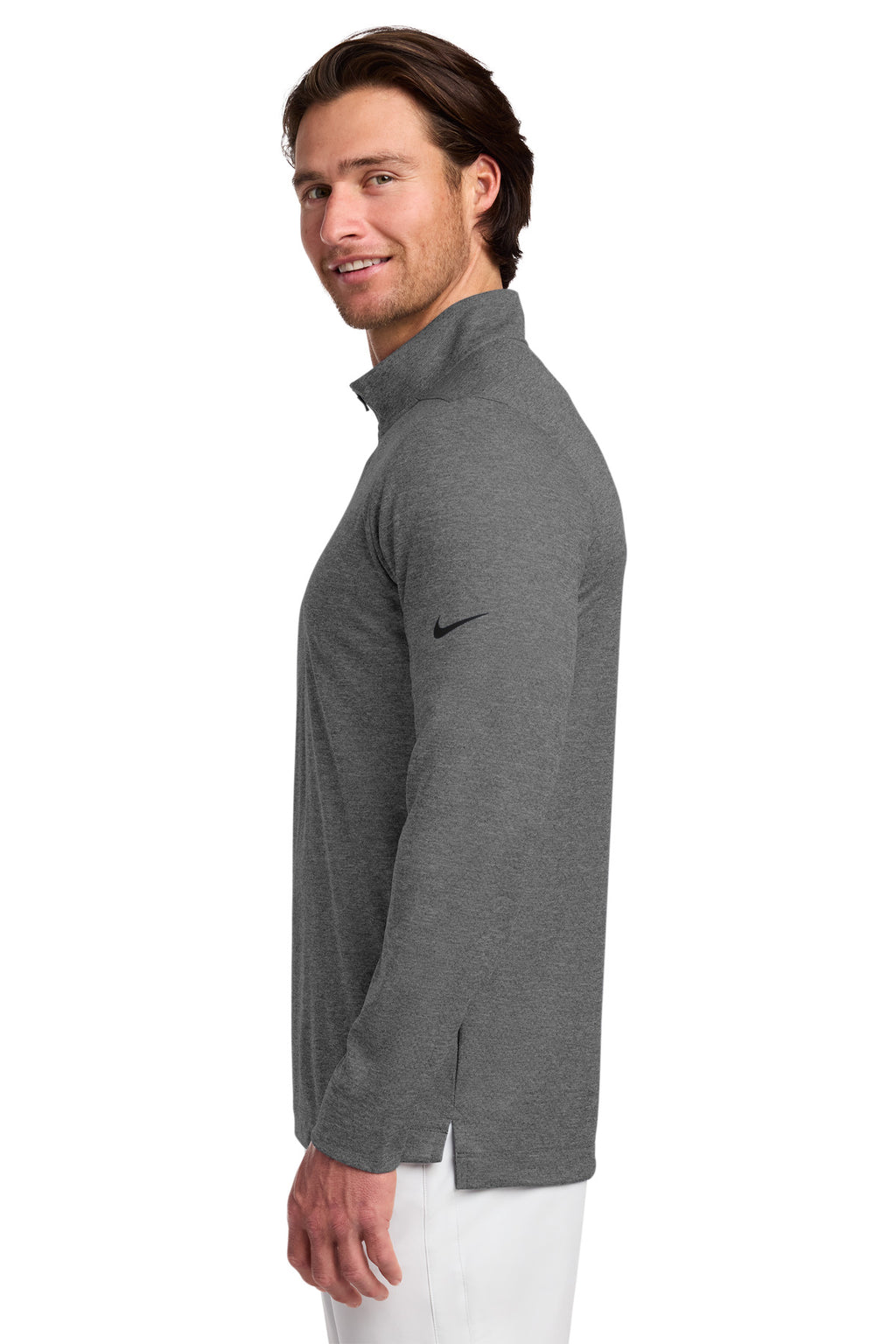 Nike Dry 1/2-Zip Cover-Up NKBV6044 - Black Heather - side