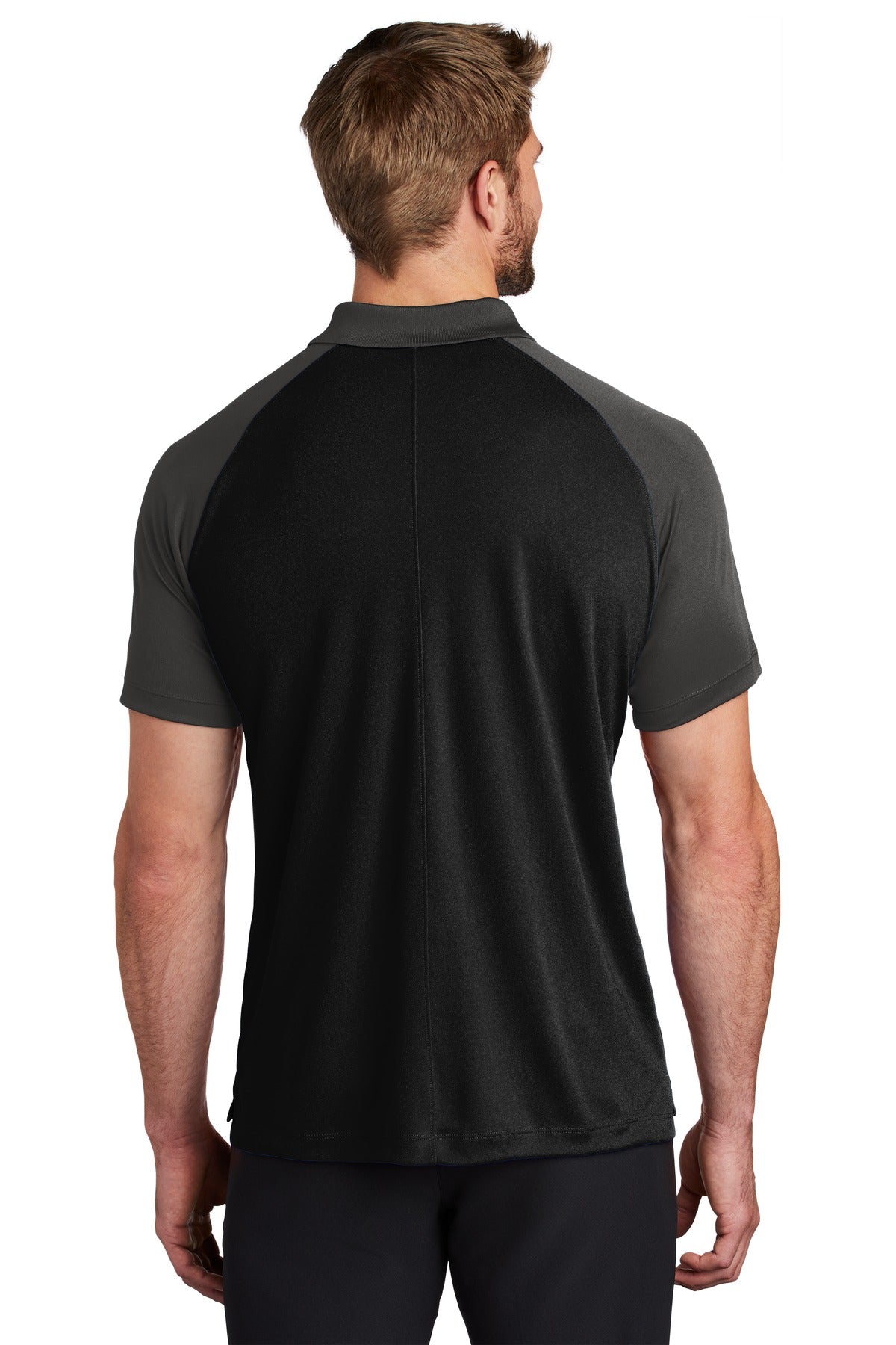 DISCONTINUED Nike Dry Raglan Polo NKBV6047 - Black/ Anthracite - back