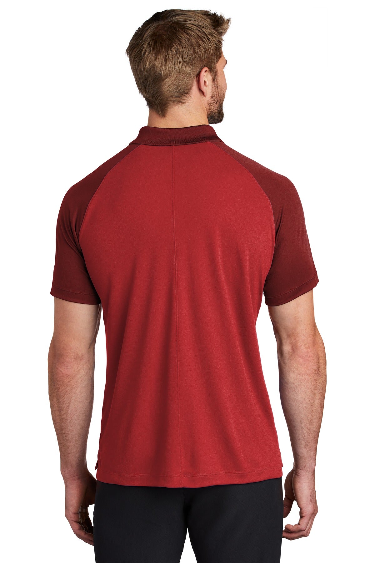 DISCONTINUED Nike Dry Raglan Polo NKBV6047 - Gym Red/ Team Red - back