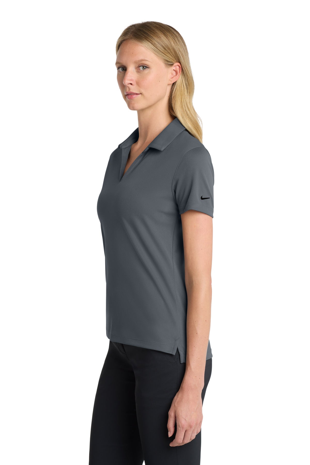 Nike Women's Dri-FIT Micro Pique 2.0 Polo NKDC1991 - Anthracite - side