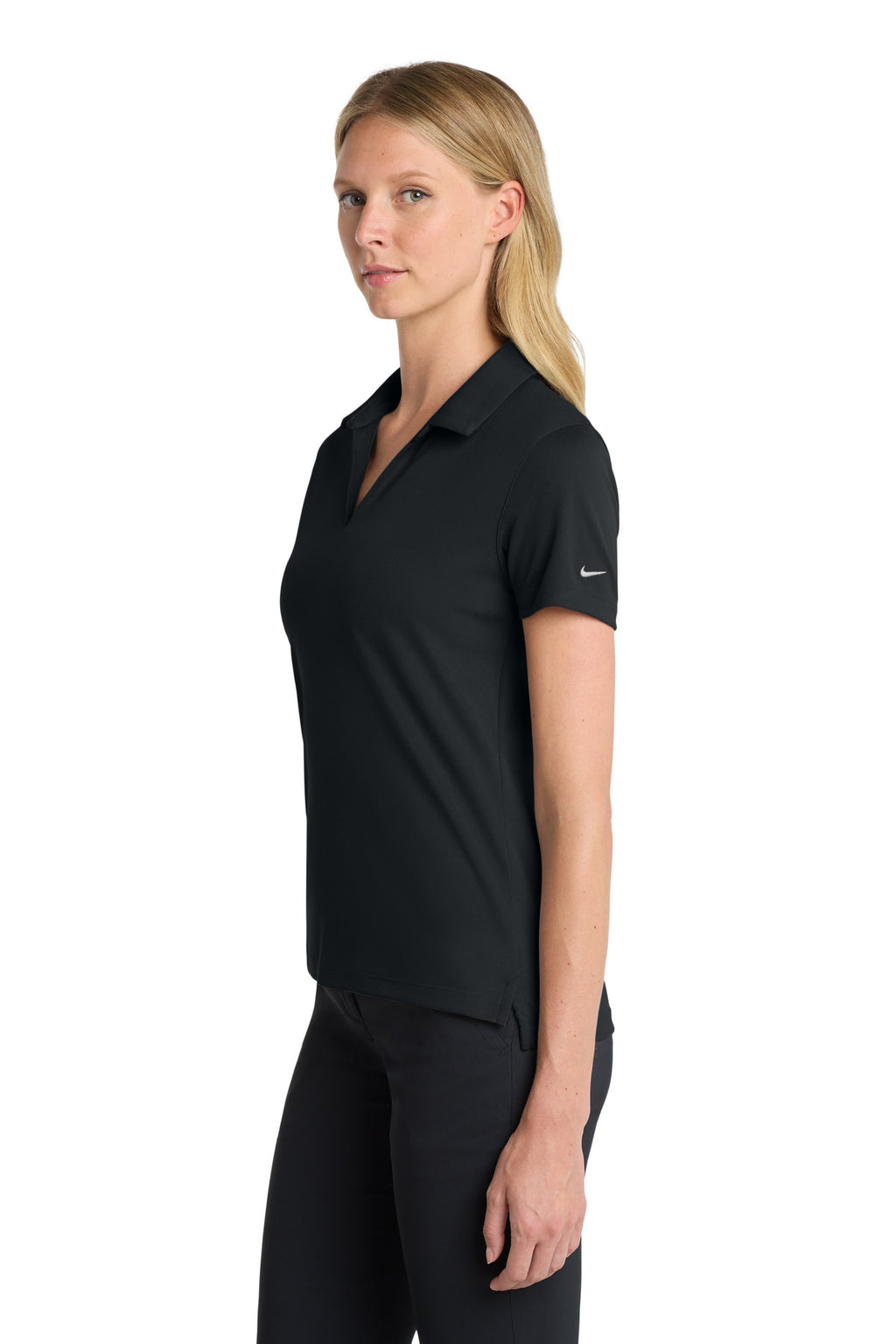 Nike Women's Dri-FIT Micro Pique 2.0 Polo NKDC1991 - Black - side