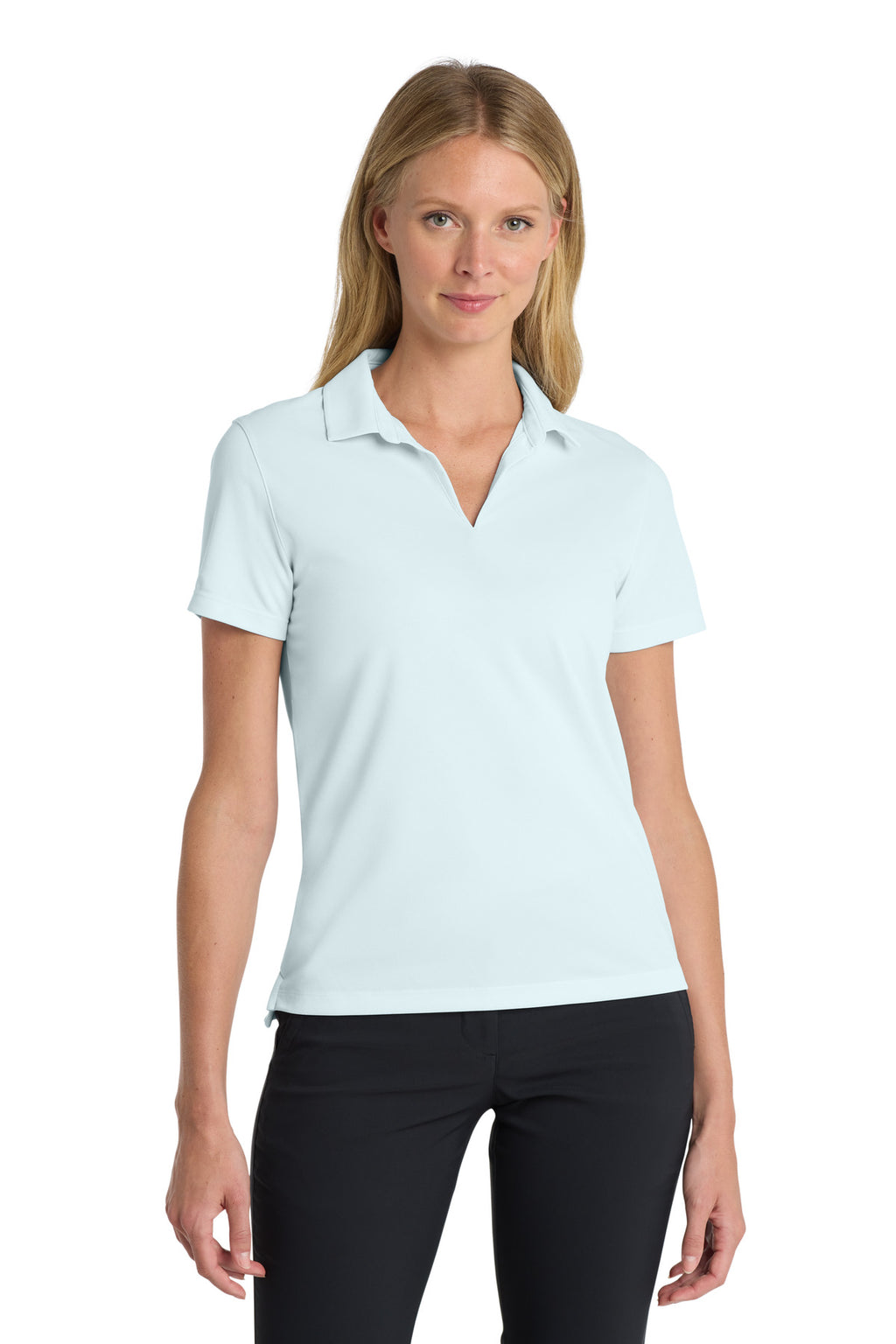 Nike Women's Dri-FIT Micro Pique 2.0 Polo NKDC1991 - Blue Tint - front