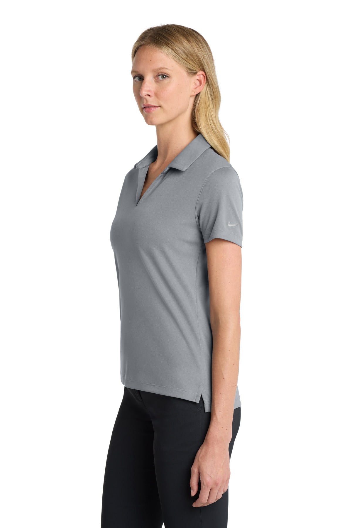 Nike Women's Dri-FIT Micro Pique 2.0 Polo NKDC1991 - Cool Grey - side
