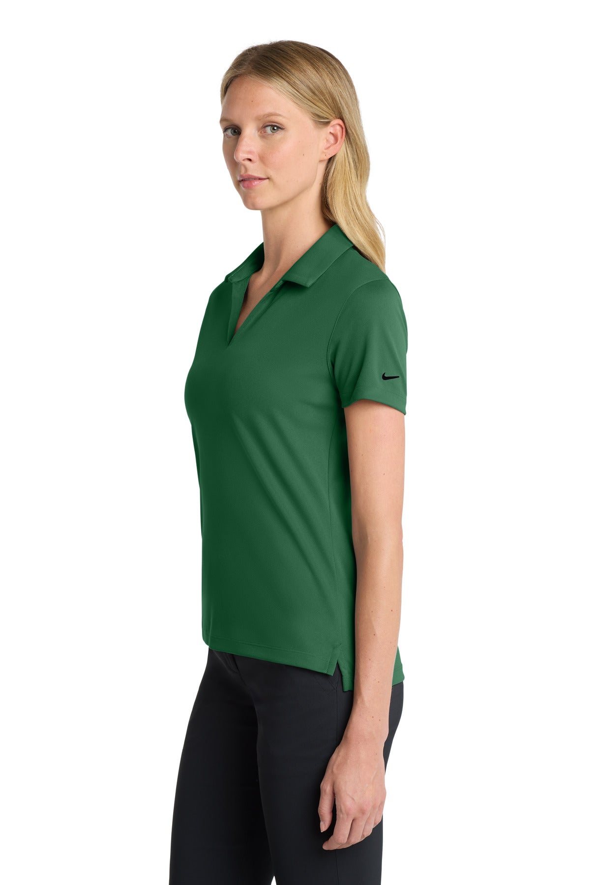 Nike Women's Dri-FIT Micro Pique 2.0 Polo NKDC1991 - Gorge Green - side