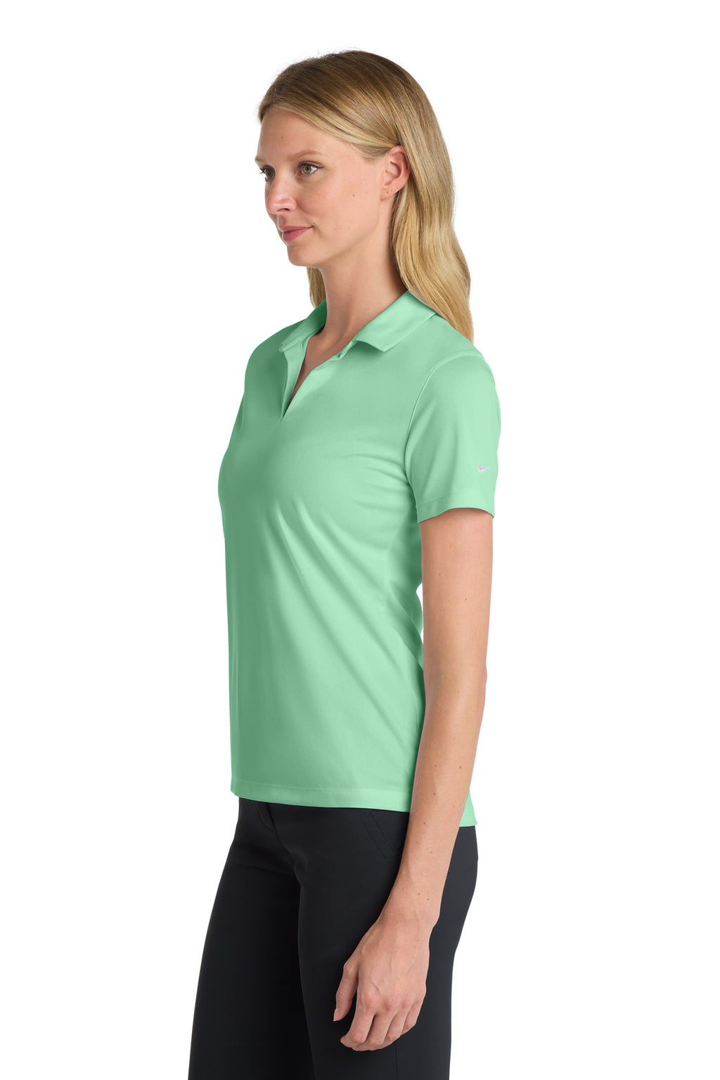 Nike Women's Dri-FIT Micro Pique 2.0 Polo NKDC1991 - Mint - side