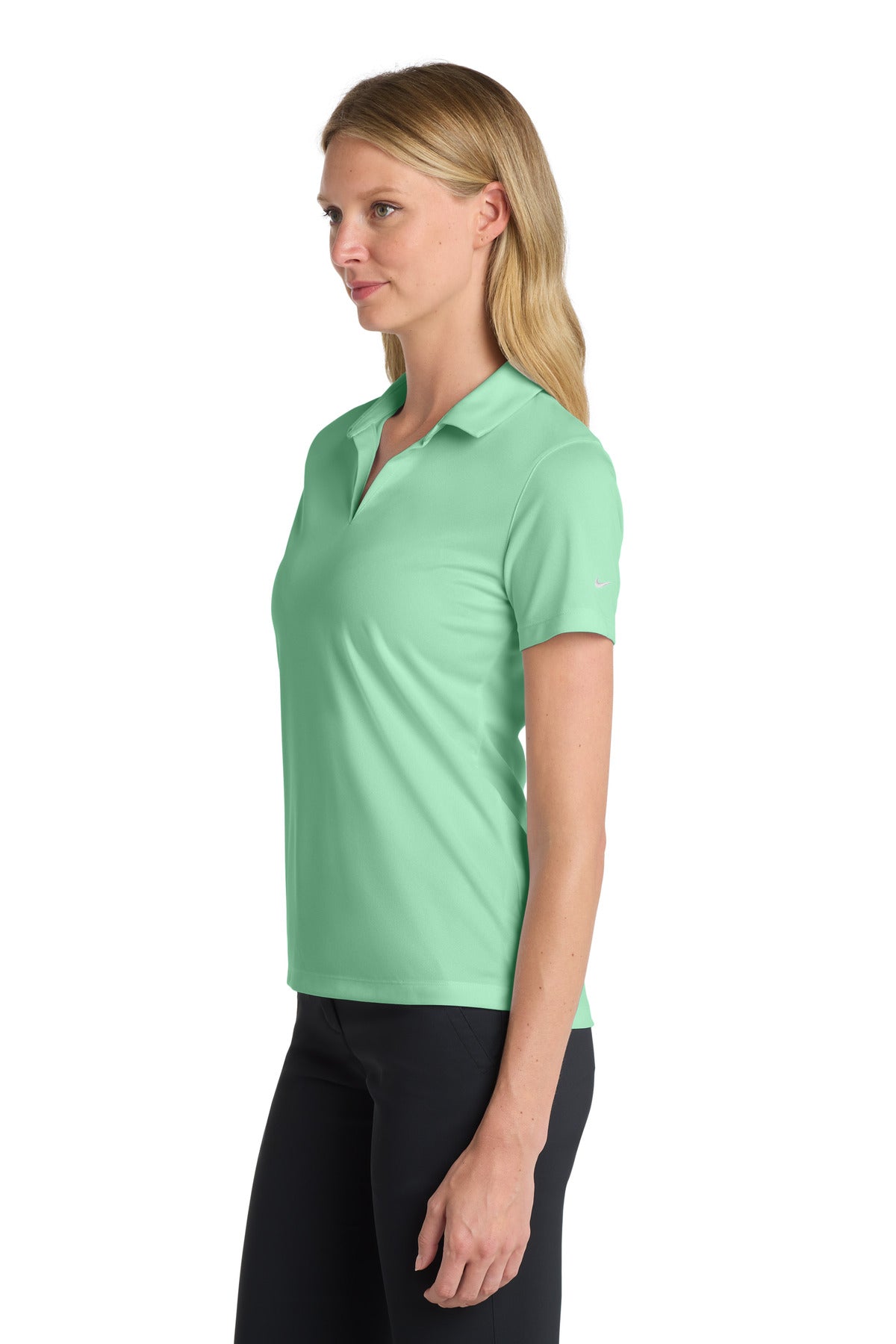 Nike Women's Dri-FIT Micro Pique 2.0 Polo NKDC1991 - Mint - side