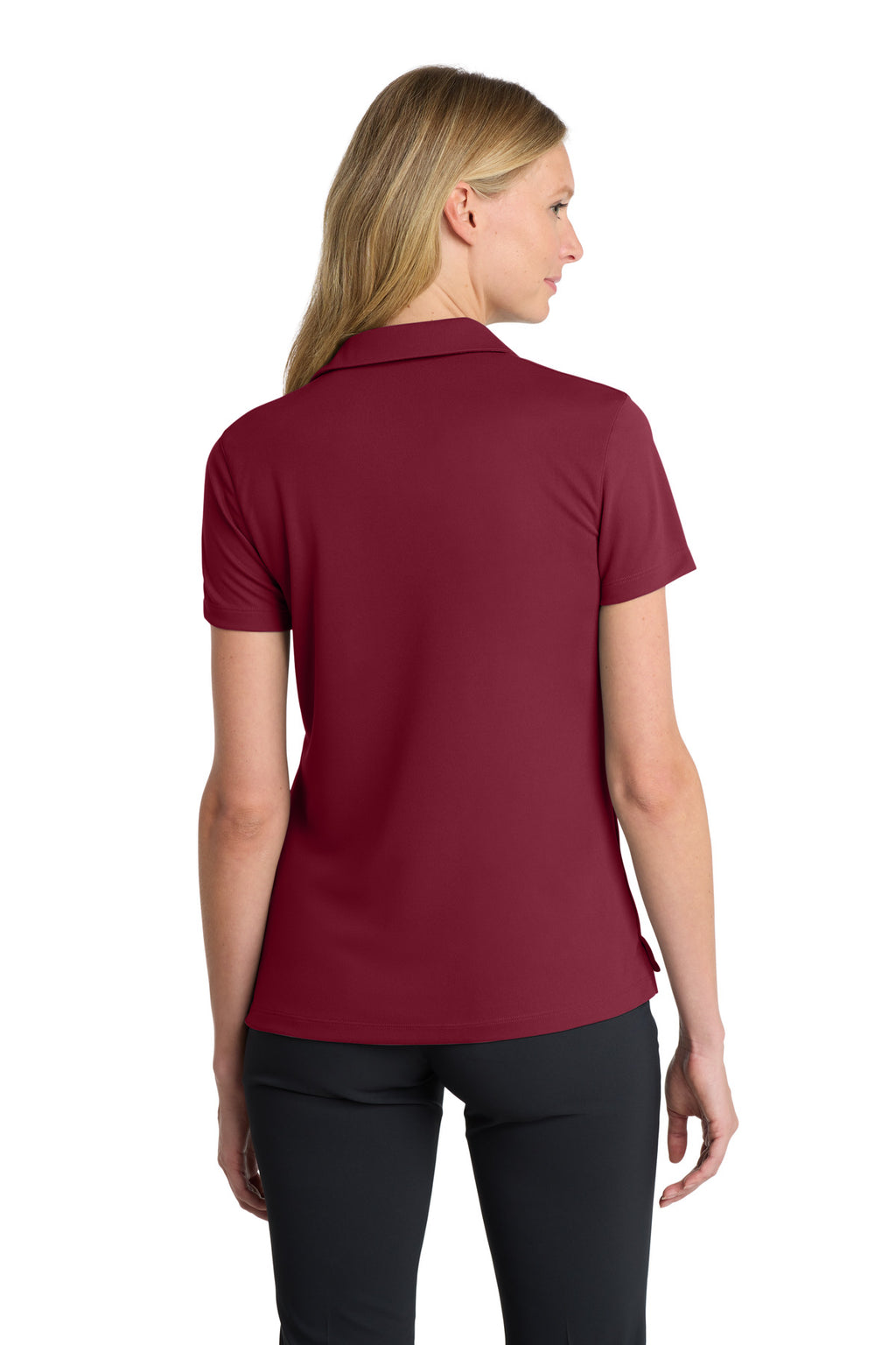 Nike Women's Dri-FIT Micro Pique 2.0 Polo NKDC1991 - Team Red - back