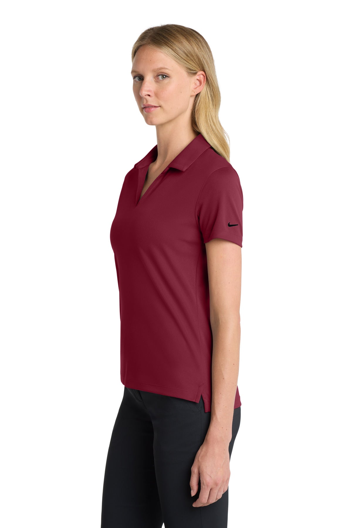 Nike Women's Dri-FIT Micro Pique 2.0 Polo NKDC1991 - Team Red - side