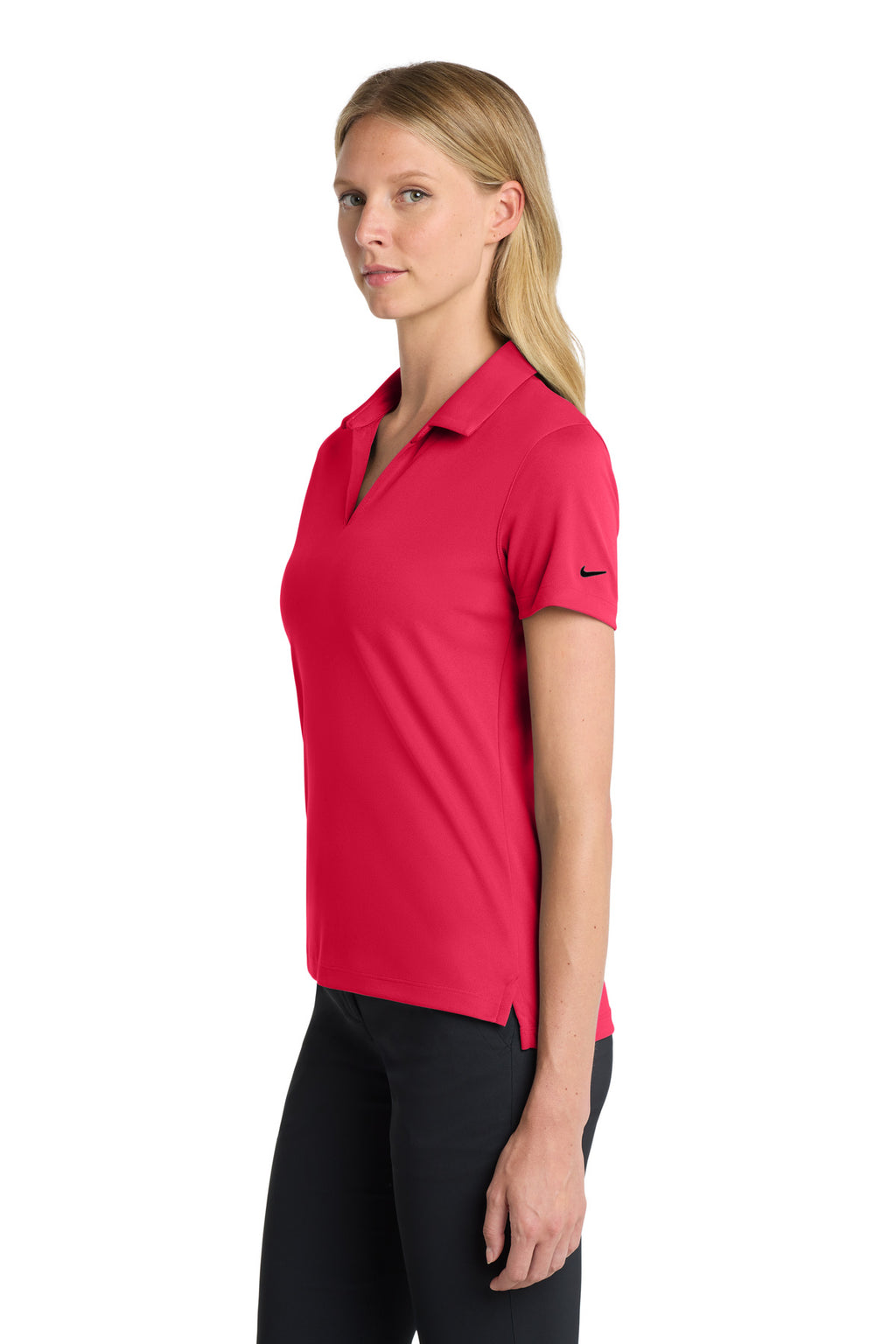 Nike Women's Dri-FIT Micro Pique 2.0 Polo NKDC1991 - University Red - side