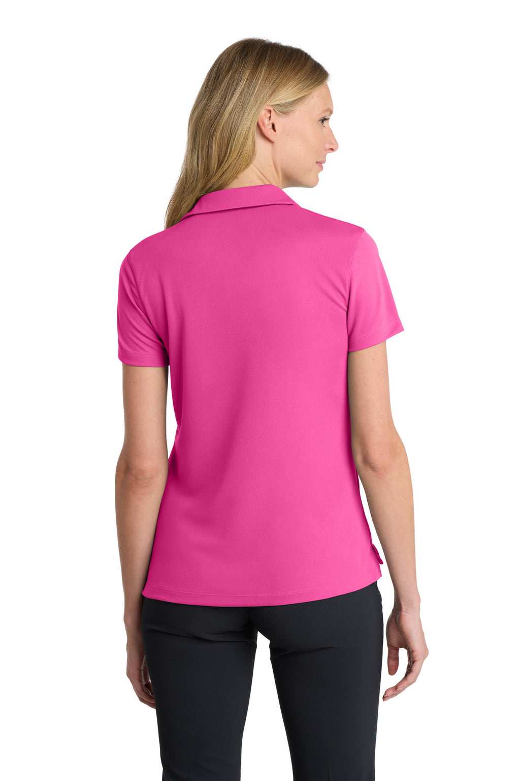 Nike Women's Dri-FIT Micro Pique 2.0 Polo NKDC1991 - Vivid Pink - back