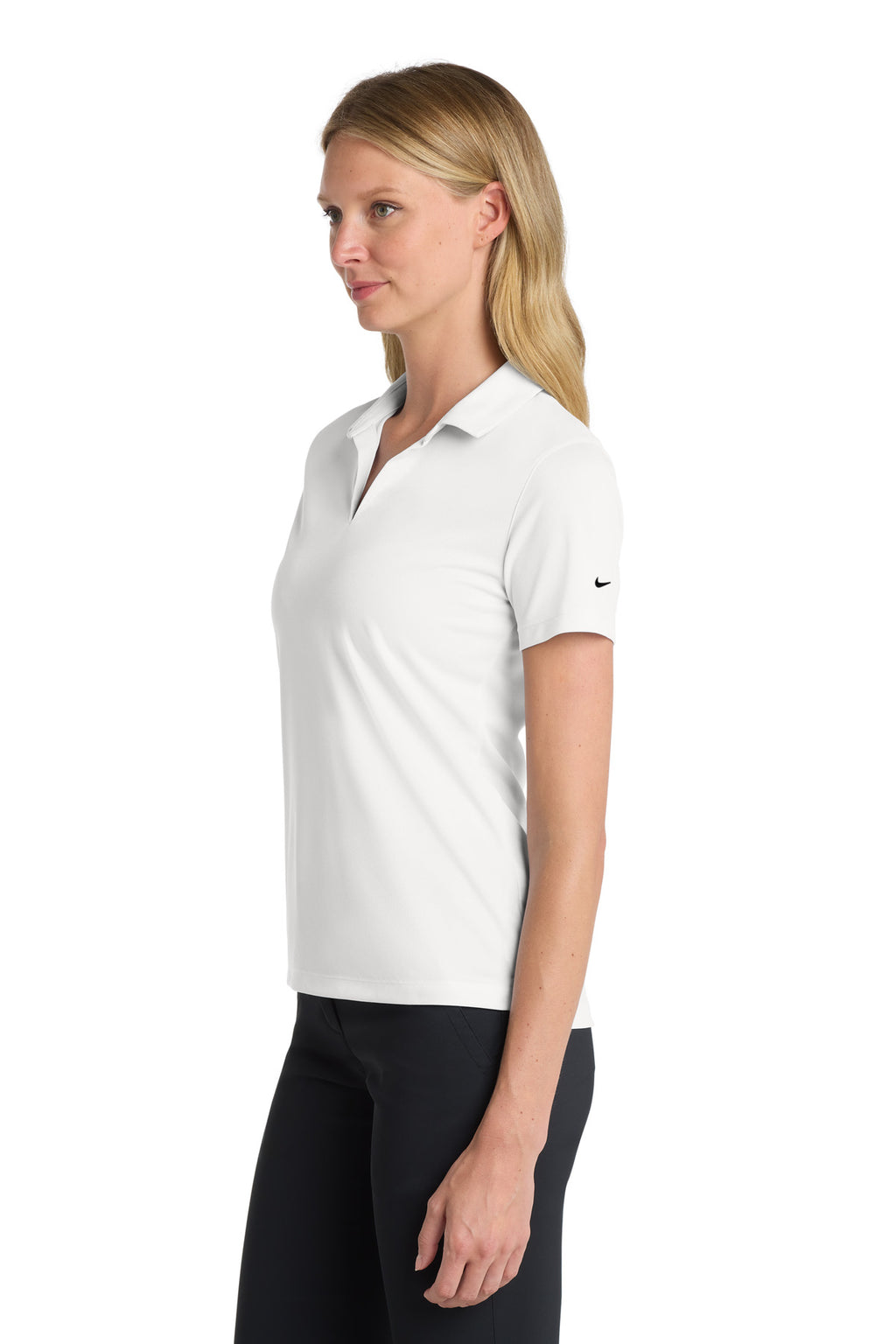 Nike Women's Dri-FIT Micro Pique 2.0 Polo NKDC1991 - White - side