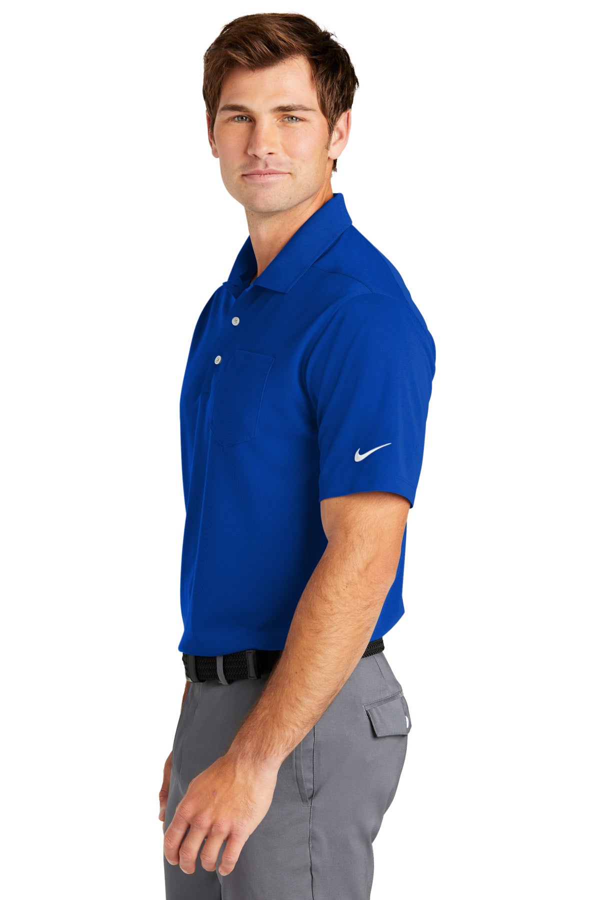 Nike Dri-FIT Micro Pique 2.0 Pocket Polo NKDC2103 - Game Royal - side