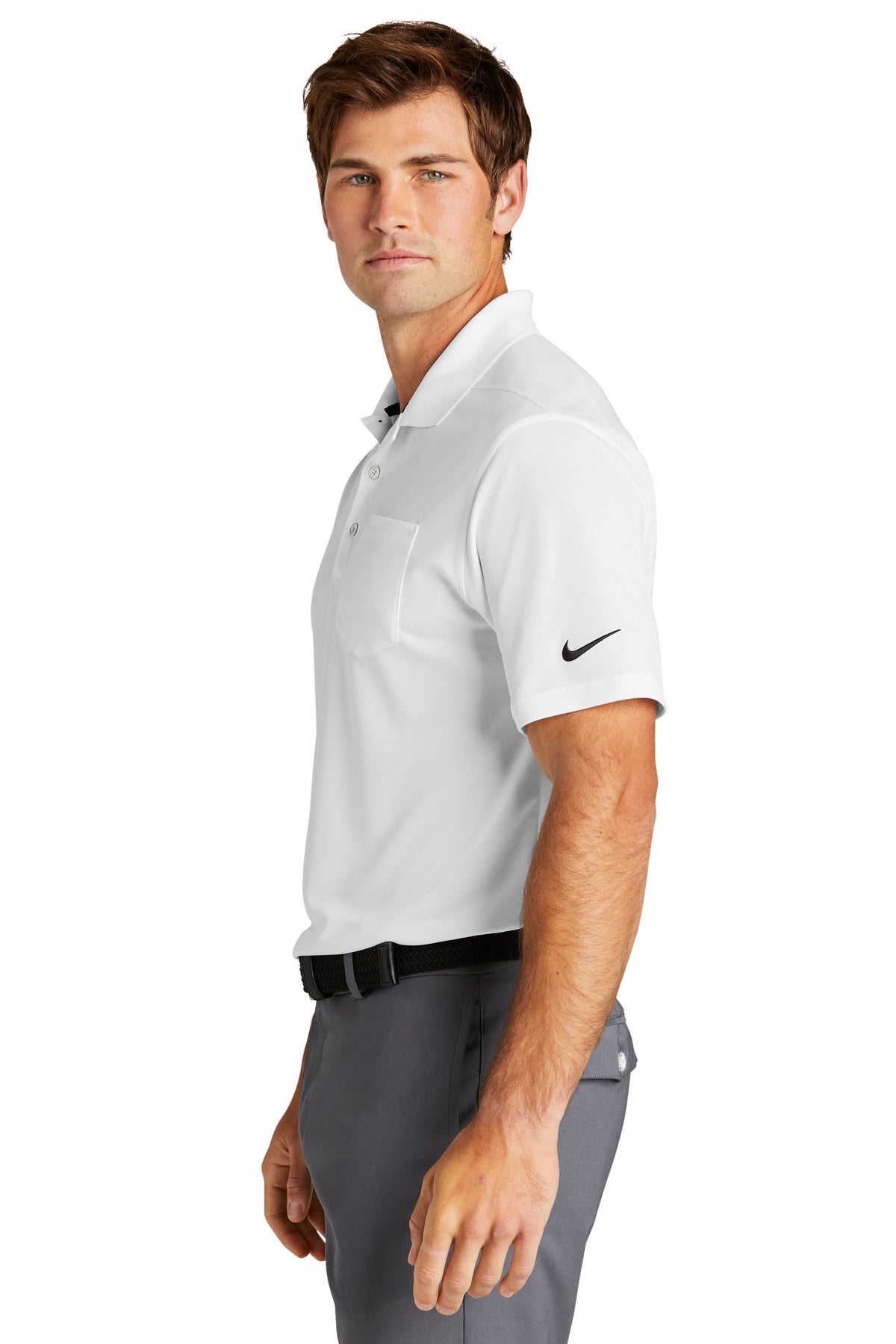 Nike Dri-FIT Micro Pique 2.0 Pocket Polo NKDC2103 - White - side
