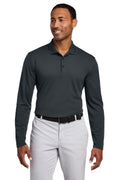 Nike Dri-FIT Micro Pique 2.0 Long Sleeve Polo NKDC2104 - Anthracite - front