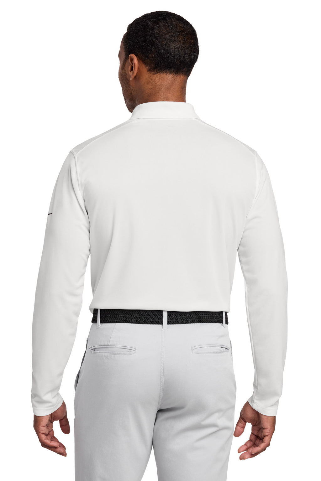 Nike Dri-FIT Micro Pique 2.0 Long Sleeve Polo NKDC2104 - White - back