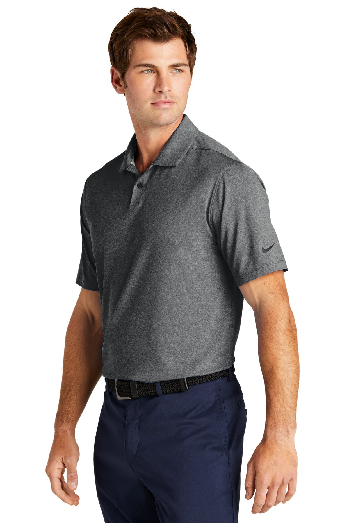 Nike Dri-FIT Vapor Polo NKDC2108 - Black Heather - three_q