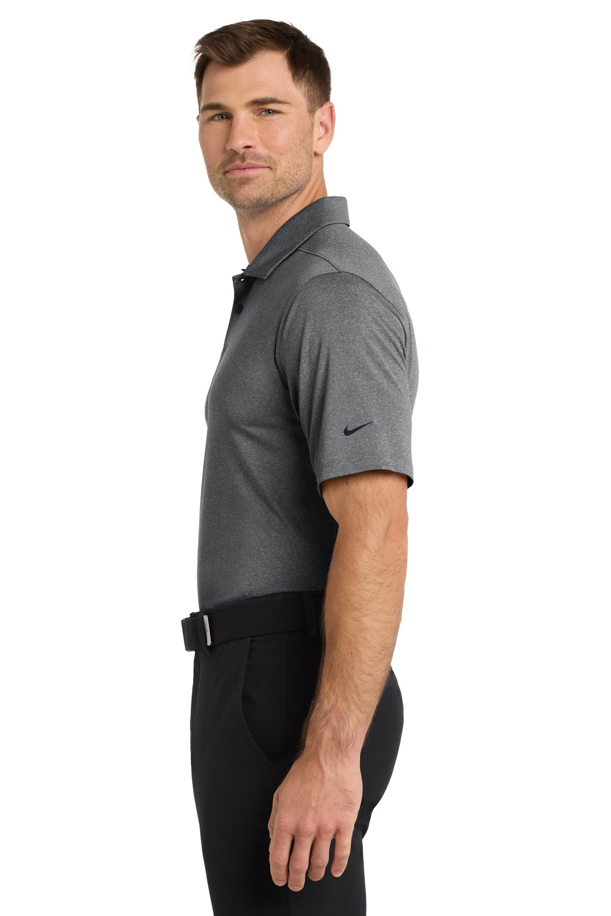 Nike Dri-FIT Vapor Polo NKDC2108 - Black Heather - side