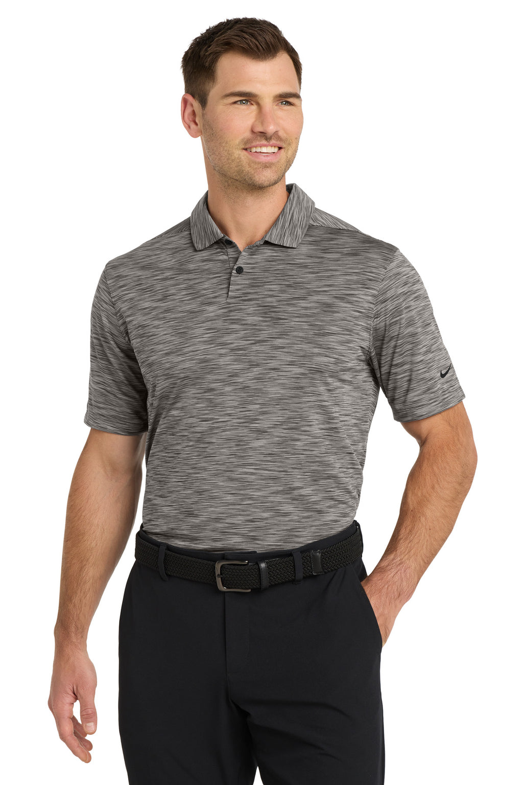 Nike Dri-FIT Vapor Space Dyed Polo NKDC2109 - Anthracite - front