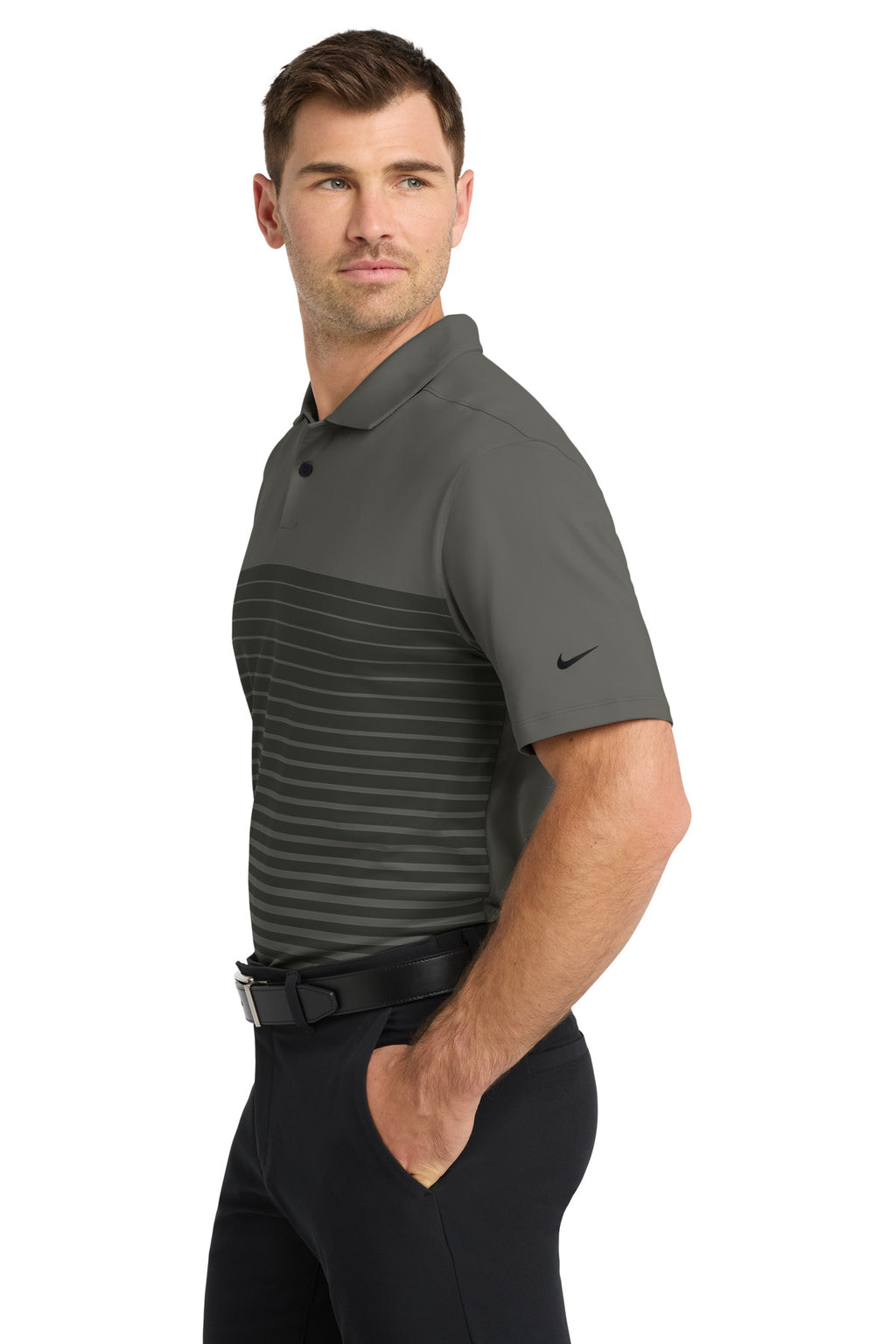 Nike Dri-FIT Vapor Block Polo NKDC2114 - Anthracite - side