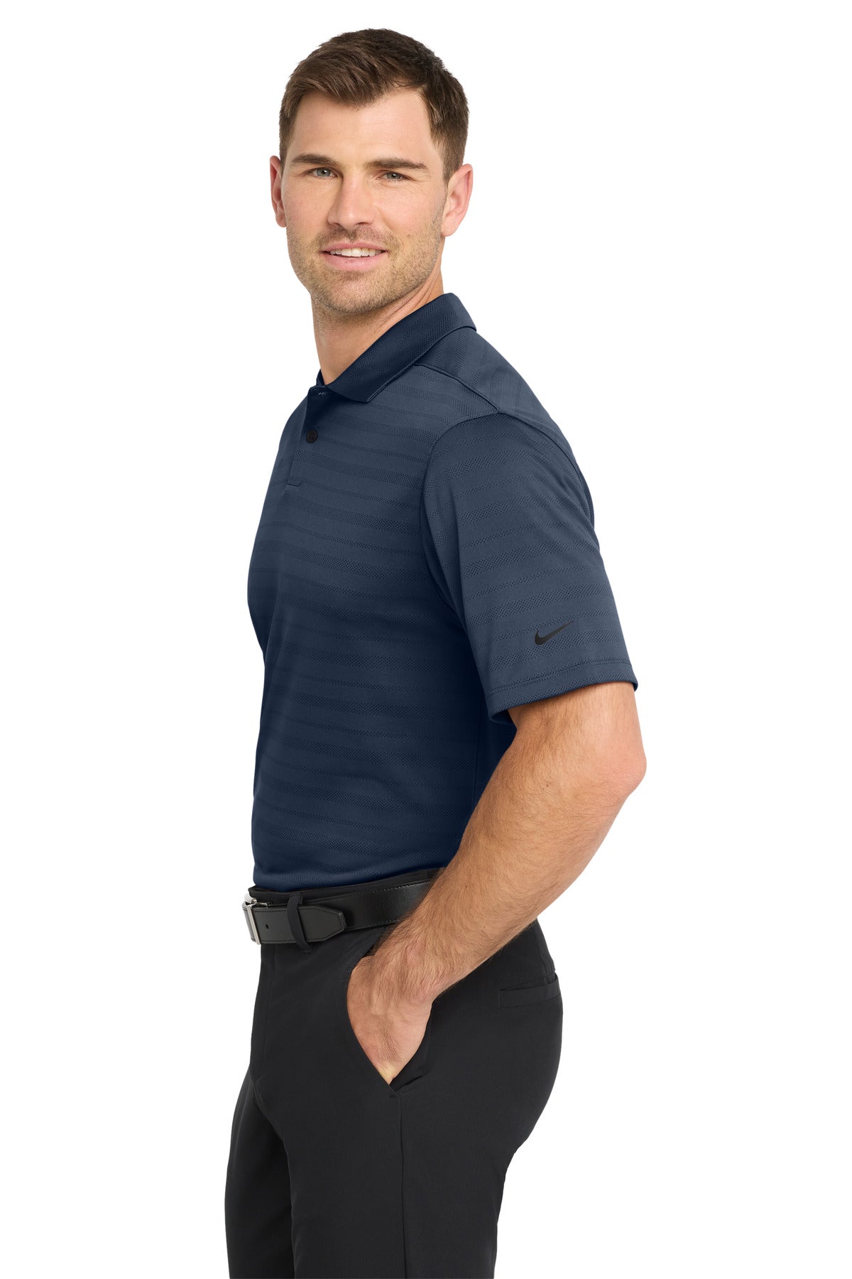 Nike Dri-FIT Vapor Jacquard Polo NKDC2115 - Navy - side