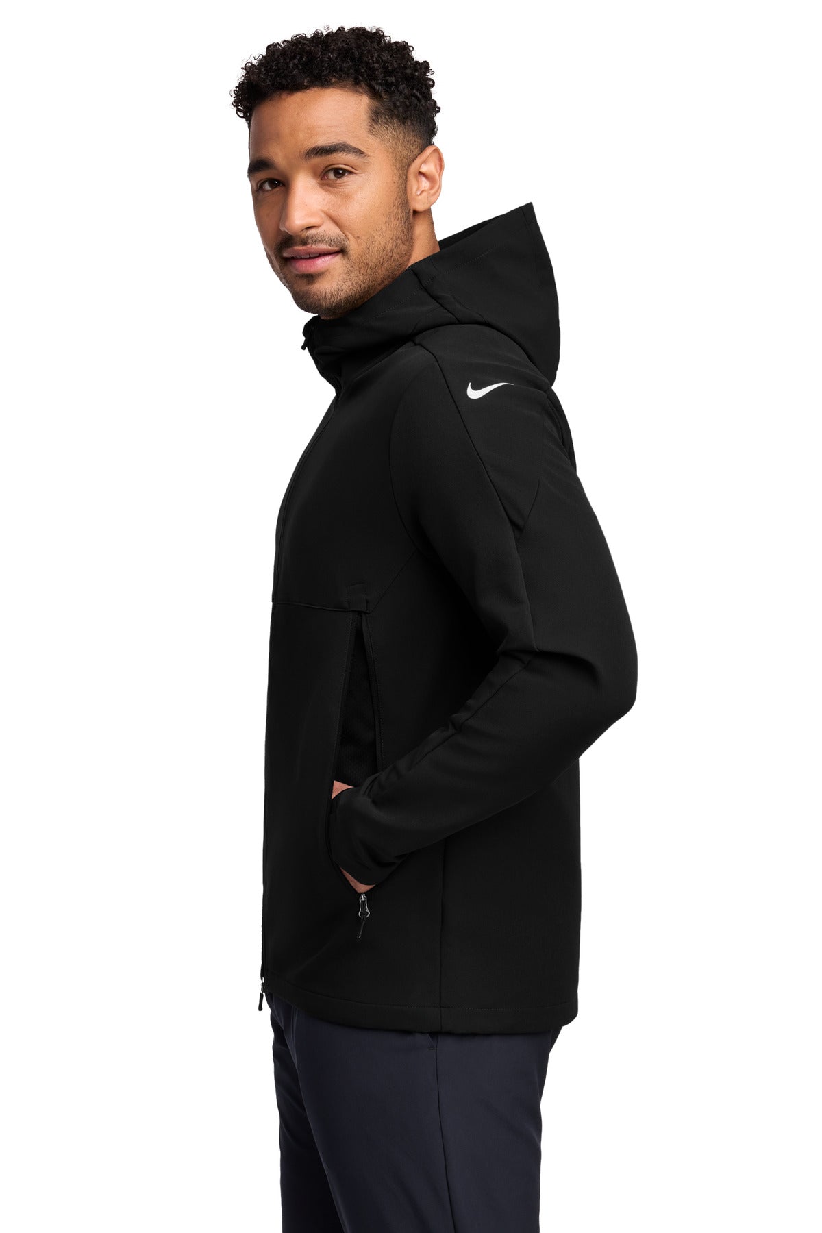 Nike Hooded Soft Shell Jacket NKDR1543 - Black - side